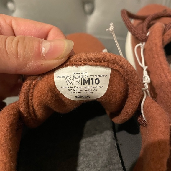 Allbirds Sunkissed Mauve Wool Runners men’s sold out color burnt orange M10 - Picture 6 of 6